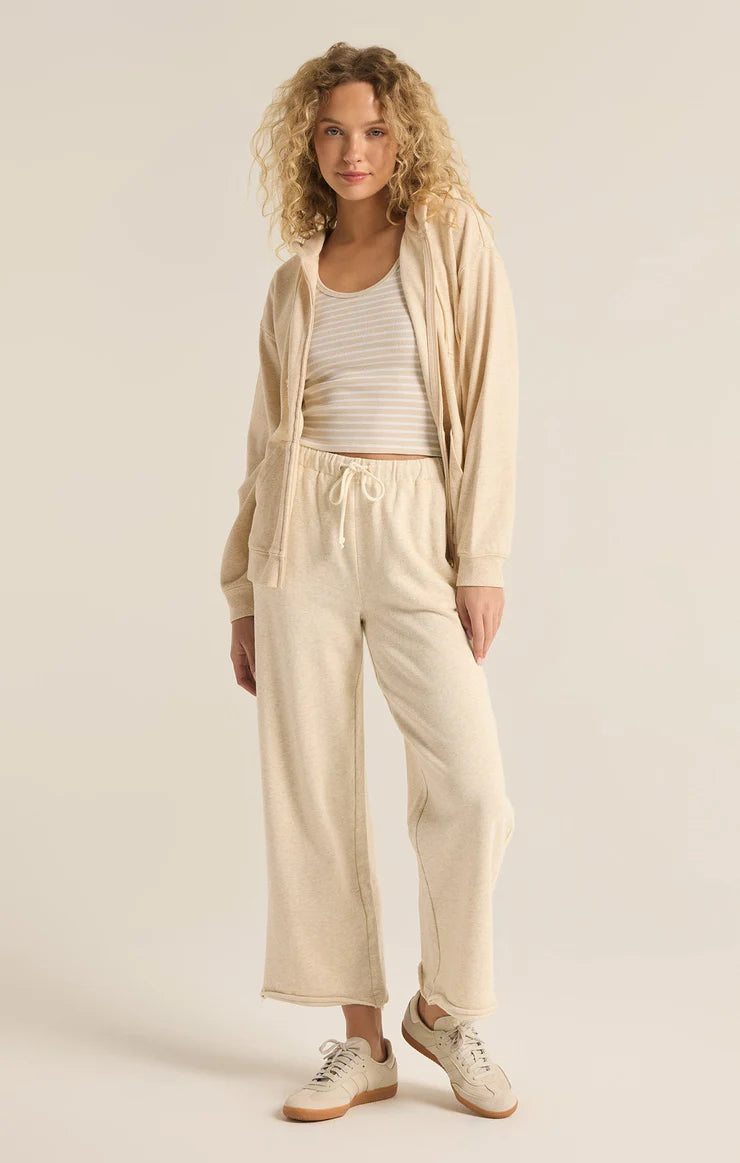 Z-Supply Huntington French Terry Pant - OATMEAL HEATHER Slim Fit Casual Pants