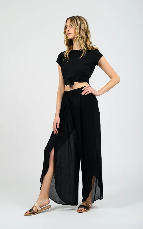 Koy Miami Split Leg Pant Casual Skinny Fit Pants