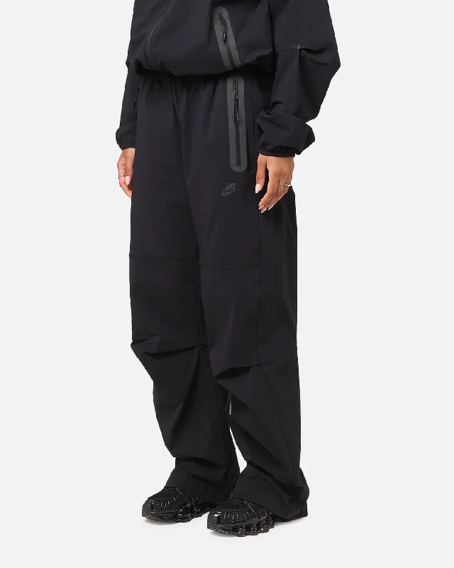 Nike Tech Woven Oversized Pants Black/Black/Black Comfortable Denim Leggings