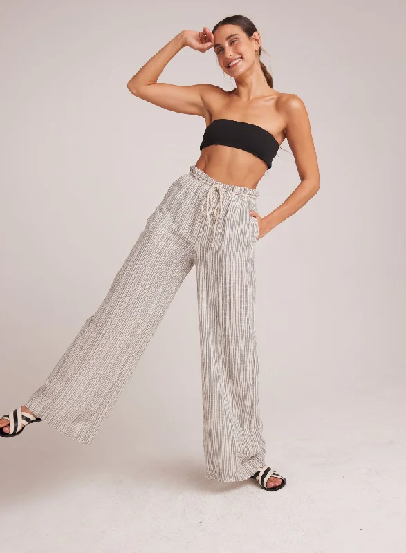 Bella Dahl Draw Cord Wide Leg Pant Modern Bootcut Pants