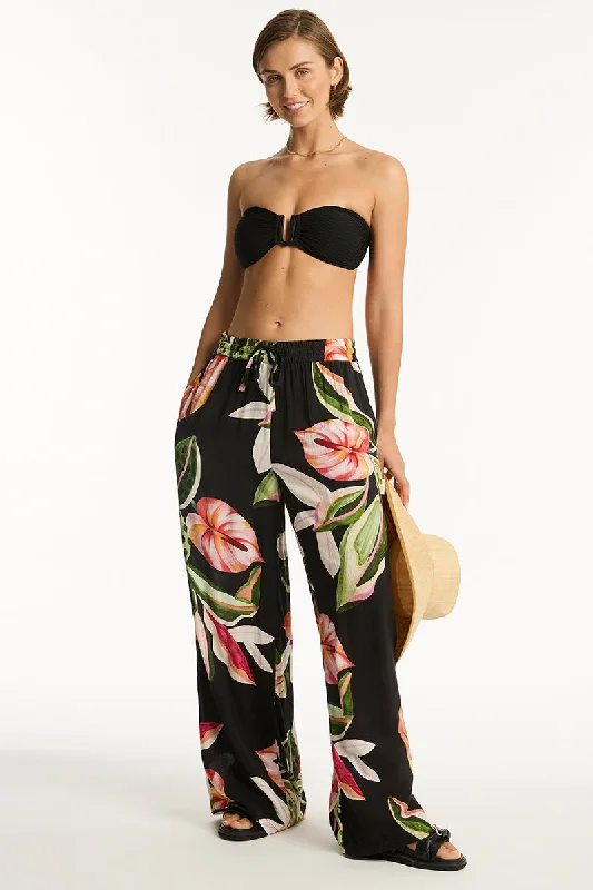 Sea Level Sundown Plazzo Pant Casual Drawstring Pants
