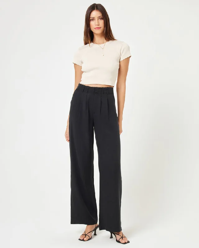 L Space Rhodes Pant - BLACK Trendy Work Pants
