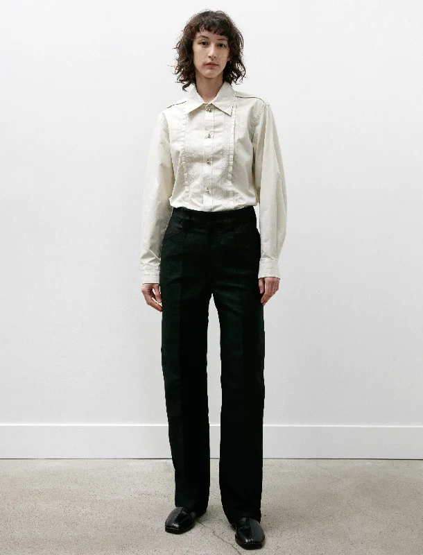 Straight Pants Black Modern Skinny Pants