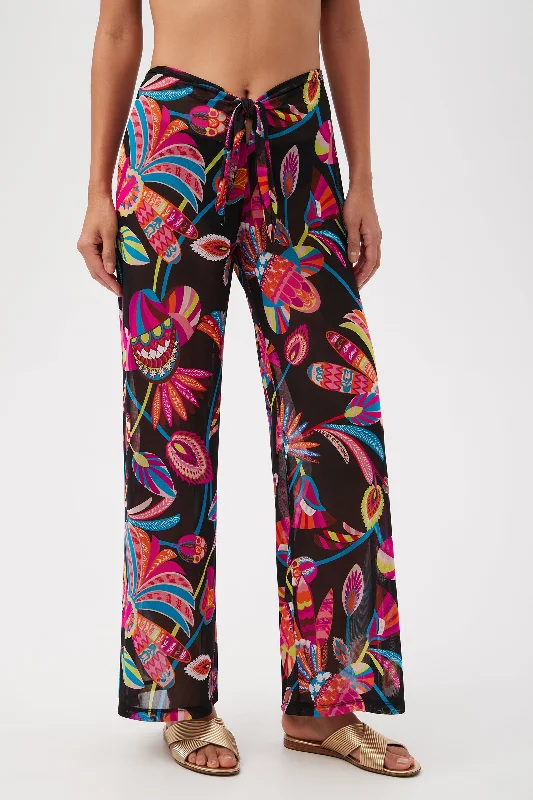 Luminary Mesh Beach Pant Cover-Up Stylish Slim Trousers