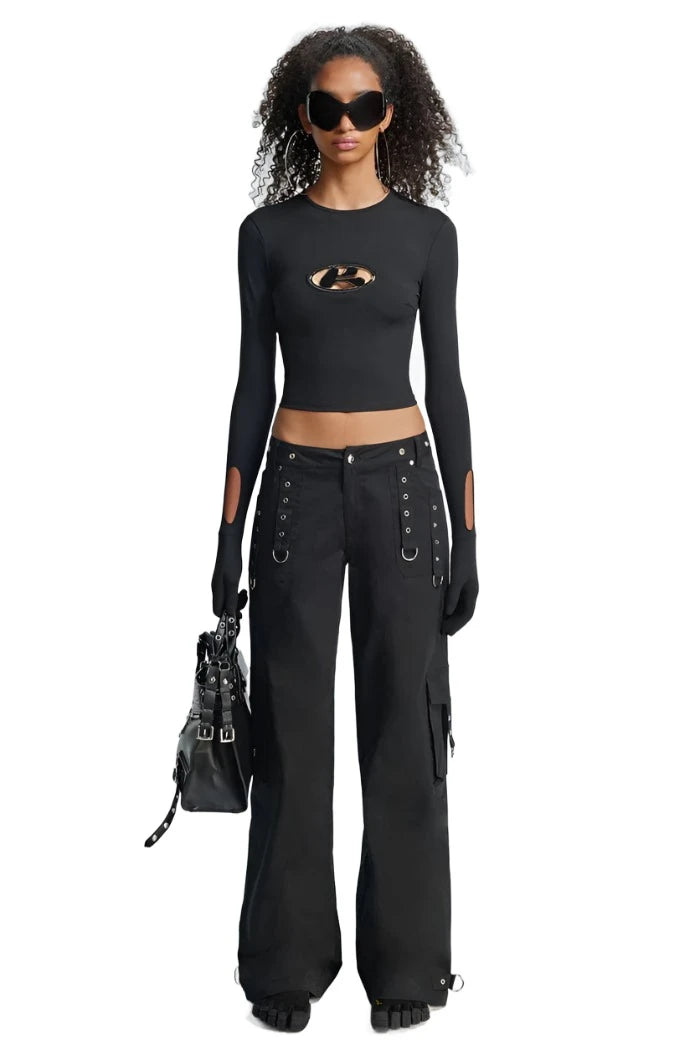 THE KRIPT - "Zani" Cargo Pants - Relaxed Lowrise Fit Casual Lounge Pants