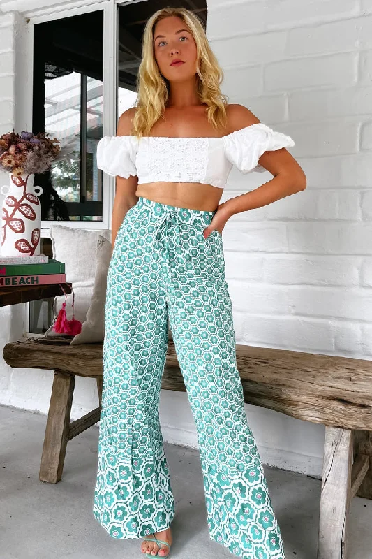Watermelon Sugar Print Brookes Pants Trendy Tapered Pants