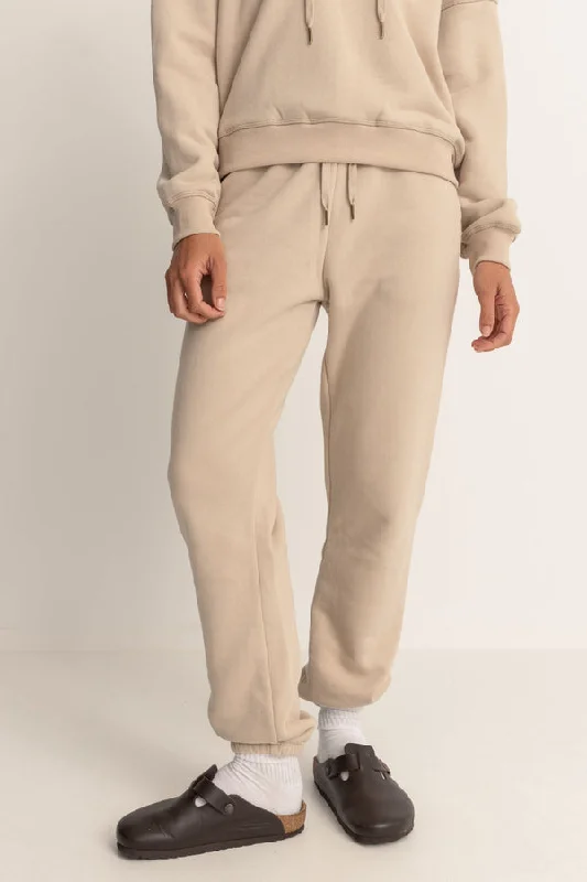 Rhythm Sunny Track Pant - ECRU Cozy Knit Pants