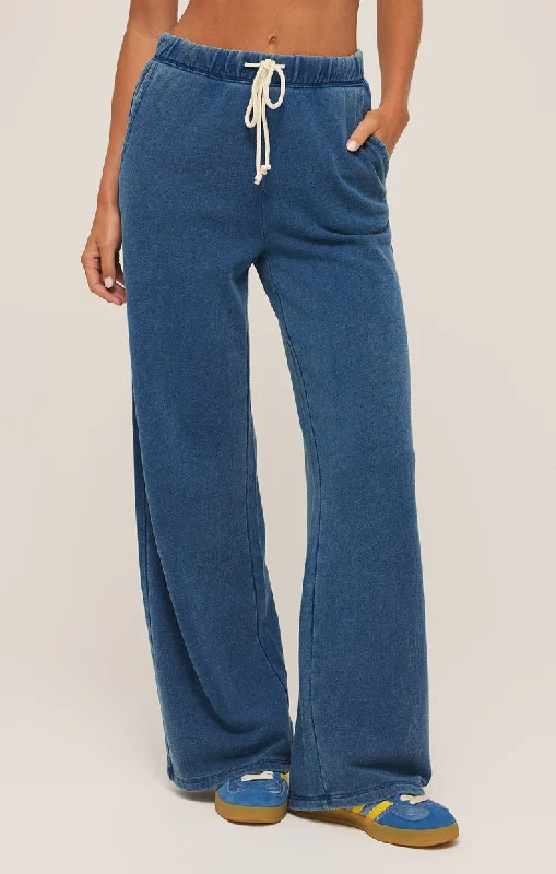 Z-Supply Hunter Knit Denim Pant - VINTAGE INDIGO Elegant High-Waist Pants