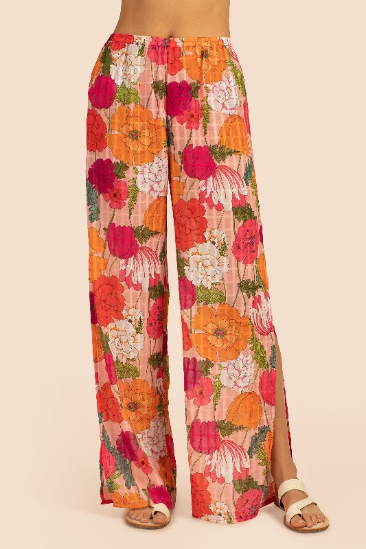 Sunny Bloom Slit Pant Fashionable Jogger Pants