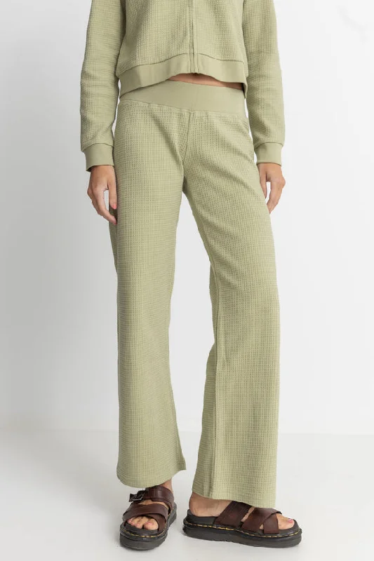 Rhythm Light Layers Low Waisted Pant - SAGE High-Waist Yoga Pants