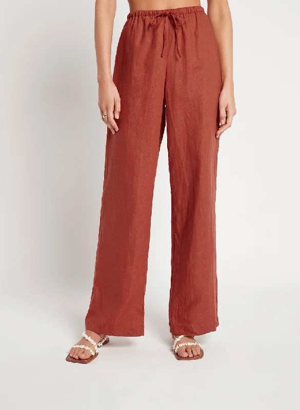 Wide Leg Linen Pants Comfortable Denim Pants