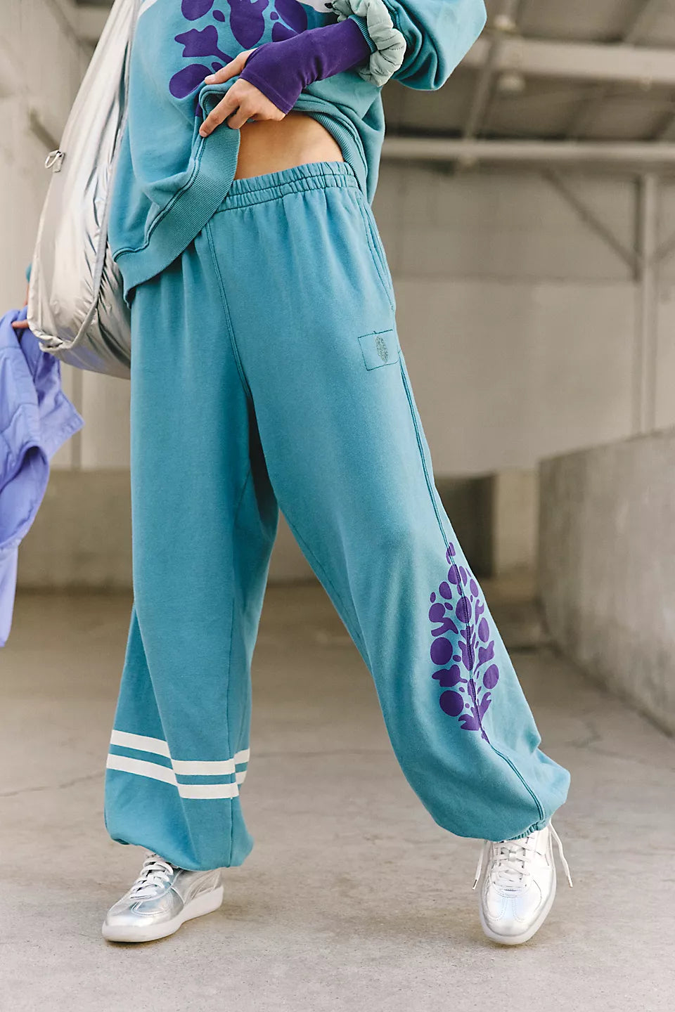 Free People All Star Logo Pants - MIDNIGHT JADE COMBO Formal Dress Pants