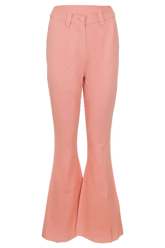 Meyerson Flared Pant Tuscany Pink Comfortable Maternity Pants