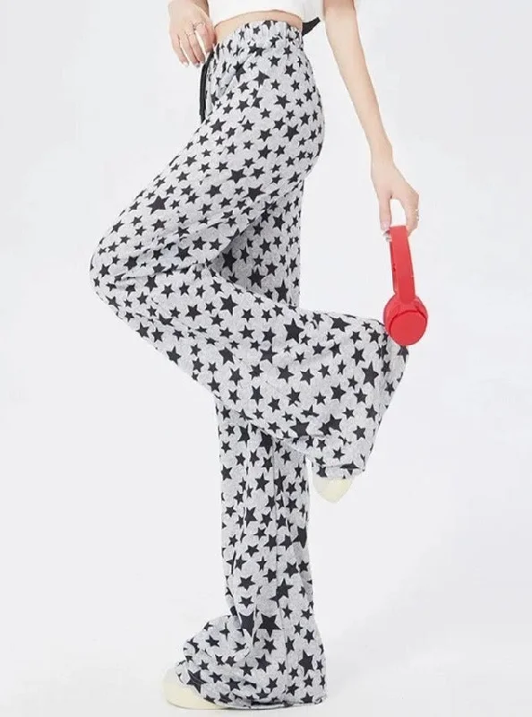 '90s Star' Y2k Kawaii High Waisted Pants Comfortable Jogger Trousers