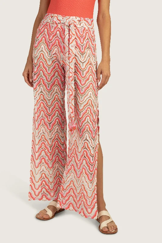Serafina Tie Front Pant Elegant Trouser Pants