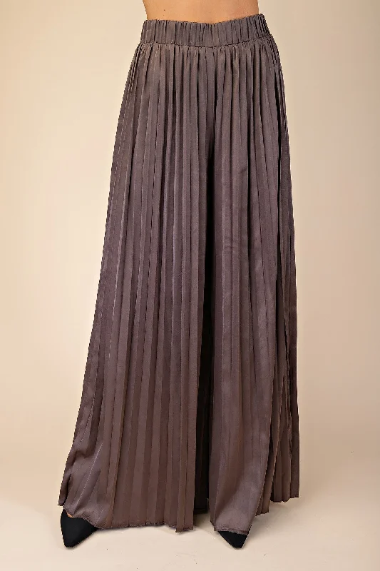 NYLAND Reese Pleats Pants w/ Elastic Waist Formal Stretch Pants