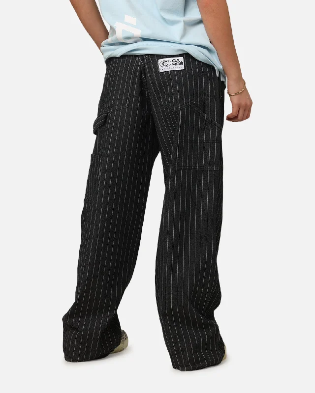 Carre Pinstripe Astoria Pant Black Pinstripe Cozy Full-Length Pants