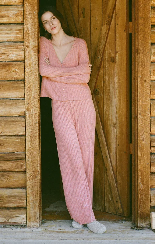 Z-Supply Dawn Smocked Rib Pant - ROSEBUD Stylish Elastic Waist Pants