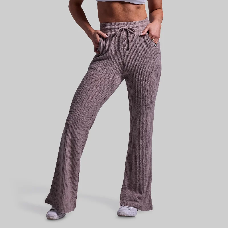 R and R Waffle Lounge Pant (Stucco) Trendy Work Pants