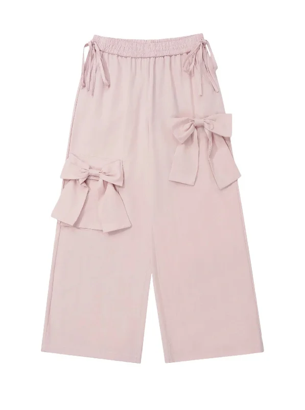 'Spring Date' Coquette Oversized Cargo Pants Comfortable Denim Pants