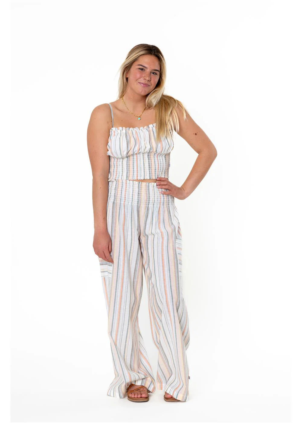Sisstr Allie Beach Woven Pant - SEA SALT Fashionable Sporty Pants