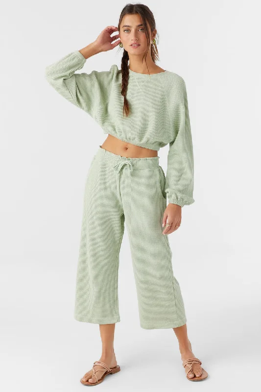 ONeill TOUR WAFFLE KNIT PANTS - DESERT SAGE Soft Wool Pants