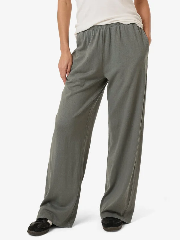 THRILLS Hemp Relax Pant - GREEN SMOKE Soft Stretch Trousers