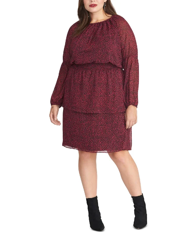Rachel Rachel Roy Women's Plus Size Lola Long Sleeve Ditsy Floral Blouson Dress Black Size 1X | Black Rachel Rachel Roy Women's Plus Size Lola Long Sleeve Ditsy Floral Blouson Dress Black Size 1X | Black