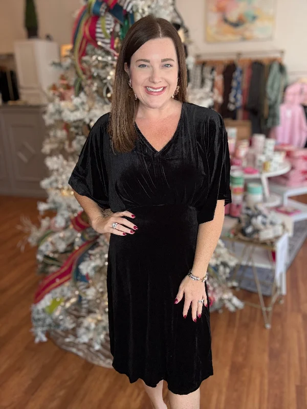 Time to Shine Dress in Black