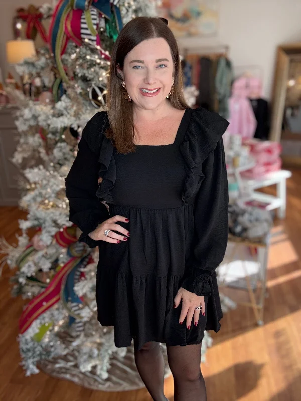 Simple Times Dress in Black