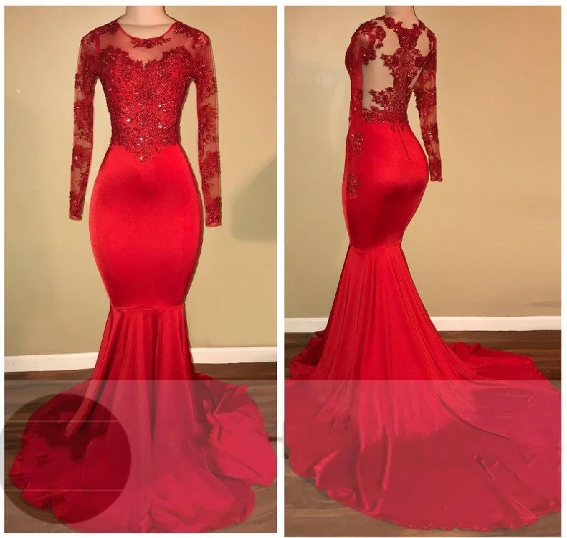 vestido de longo 2020 red evening dresses long sleeve mermaid lace appliqué modest elegant evening gowns formal dress vestido de longo 2020 red evening dresses long sleeve mermaid lace appliqué modest elegant evening gowns formal dress