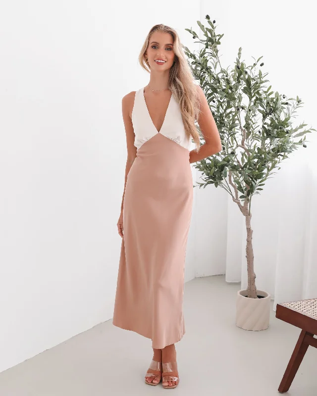 Fiorenza Dress - Beige Multi