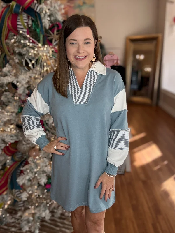 Crisp Air Dress in Blue