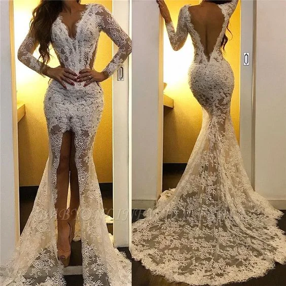 white lace applique evening dresses long mermaid v neck modest sexy formal evening gown white lace applique evening dresses long mermaid v neck modest sexy formal evening gown
