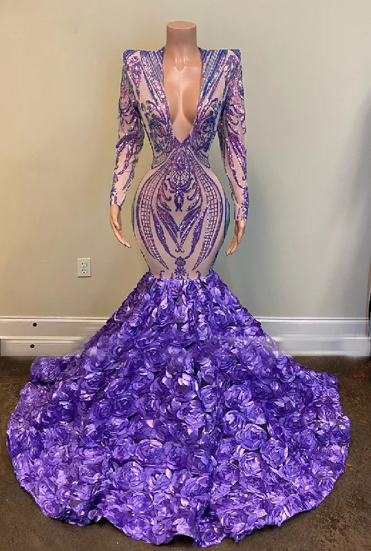 purple evening dresses long sleeve sparkly sequin applique mermaid modest evening gown red carpet dresses purple evening dresses long sleeve sparkly sequin applique mermaid modest evening gown red carpet dresses