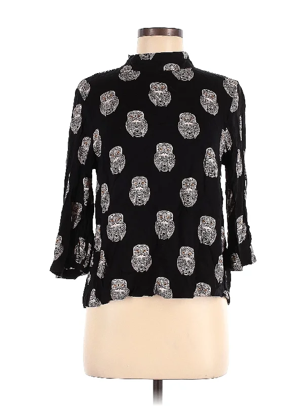 3/4 Sleeve Blouse Delicate Bow Blouse