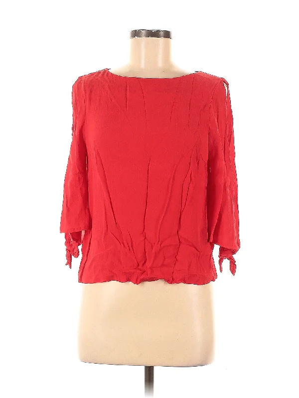 3/4 Sleeve Blouse Double-Layered Blouse