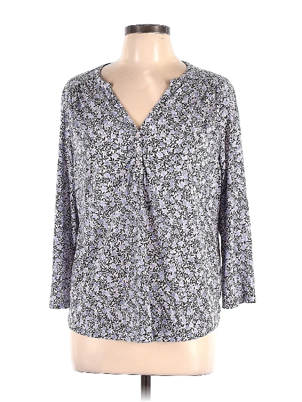 3/4 Sleeve Blouse Satin Long Blouse