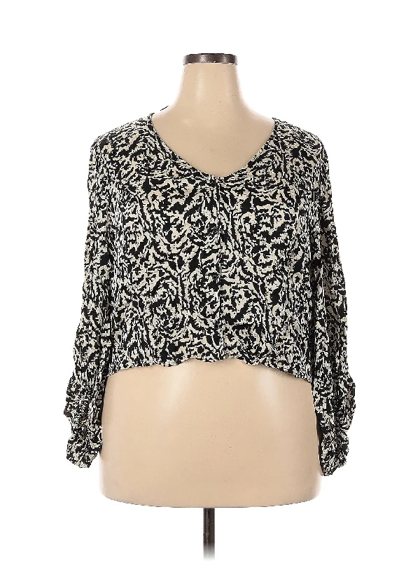 3/4 Sleeve Blouse Office Formal Blouse