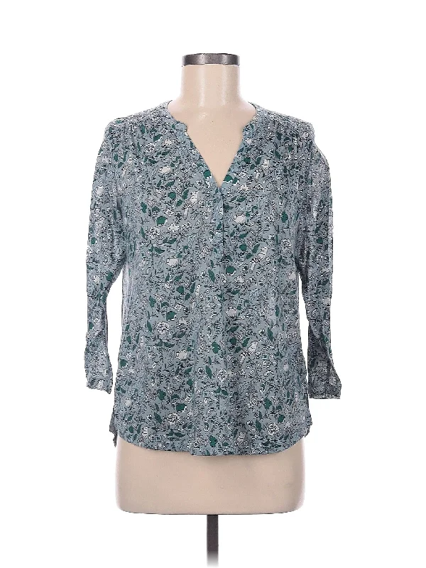 3/4 Sleeve Blouse Chic Ruffle Blouse