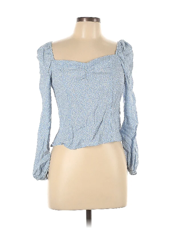 3/4 Sleeve Blouse Satin Long Blouse