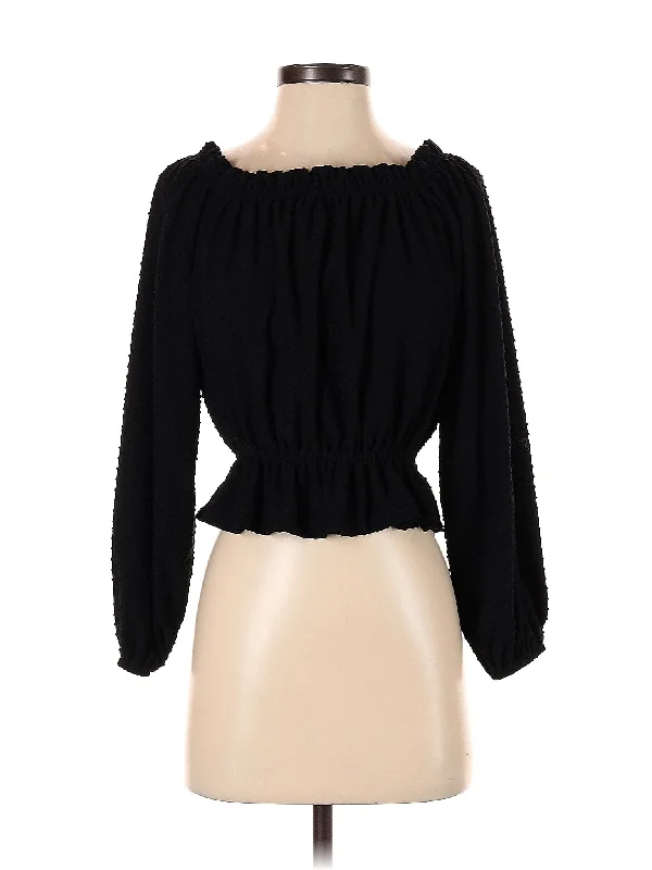3/4 Sleeve Blouse Embroidered Floral Blouse