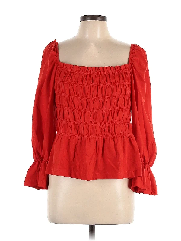 3/4 Sleeve Blouse Elegant Lace Blouse