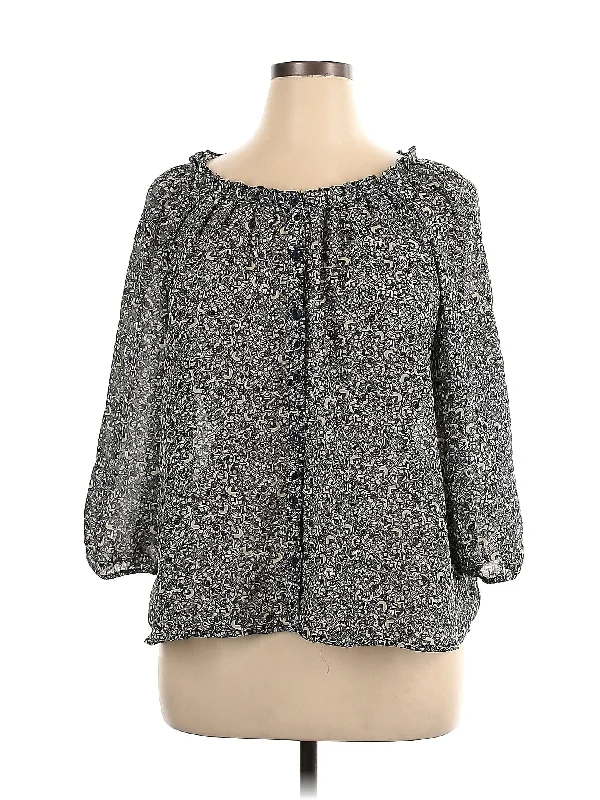 3/4 Sleeve Blouse Classic Minimalist Blouse
