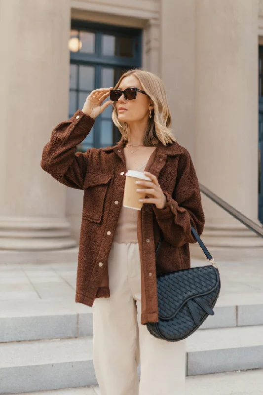 Around the Mountain Shacket Office Formal Blouse