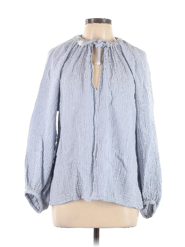 Long Sleeve Blouse Chic Wrap Blouse