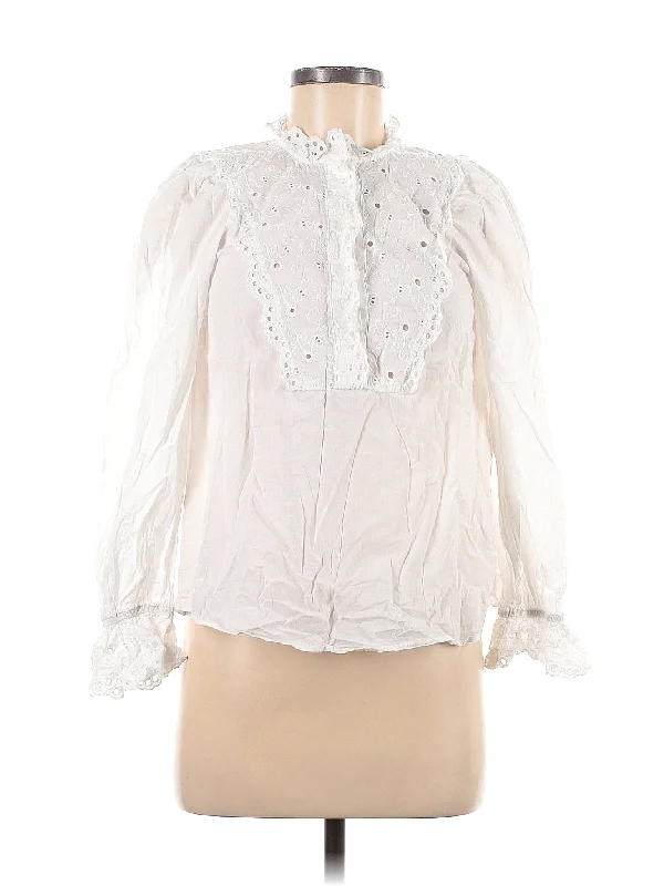 Long Sleeve Blouse Casual Stripe Blouse