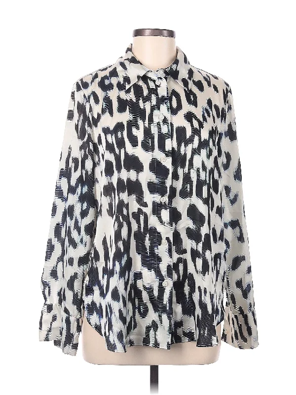 Long Sleeve Blouse Sleeveless Chiffon Blouse