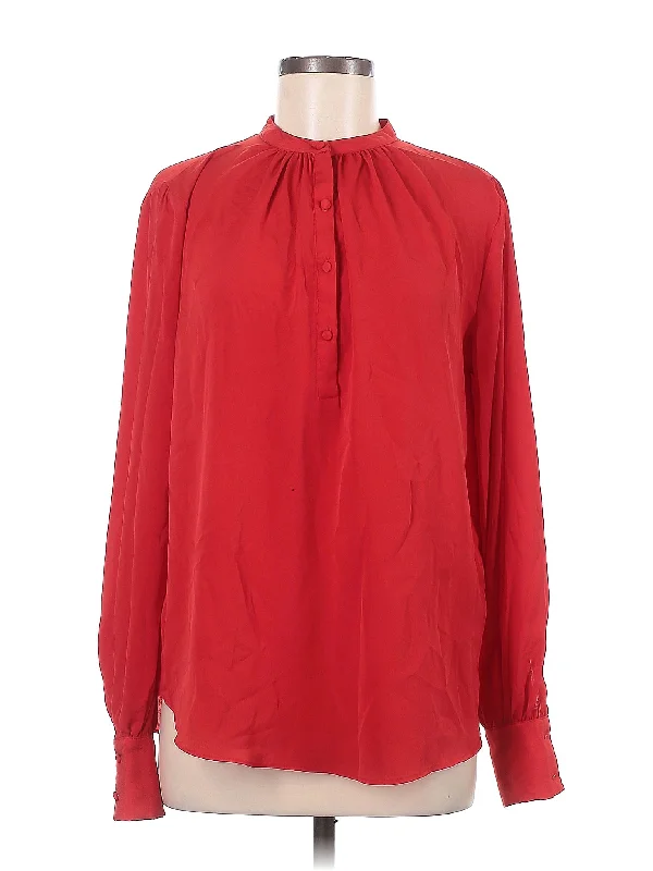 Long Sleeve Blouse Polished Work Blouse