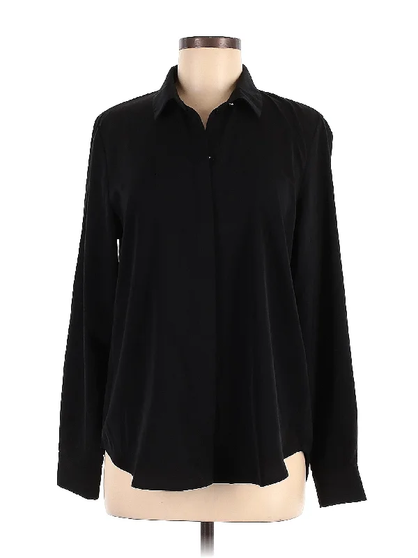 Long Sleeve Blouse Double-Layered Blouse